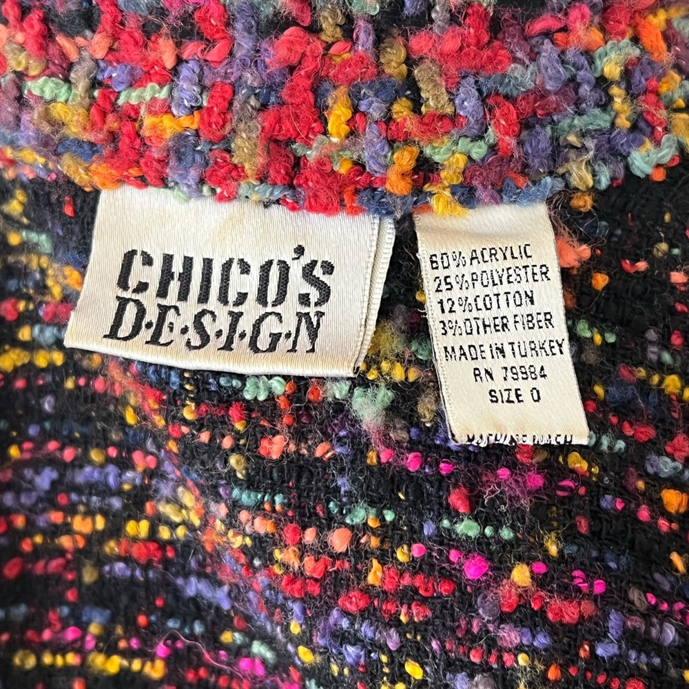Chico’s Design multi color jacket - Picture 14 of 15
